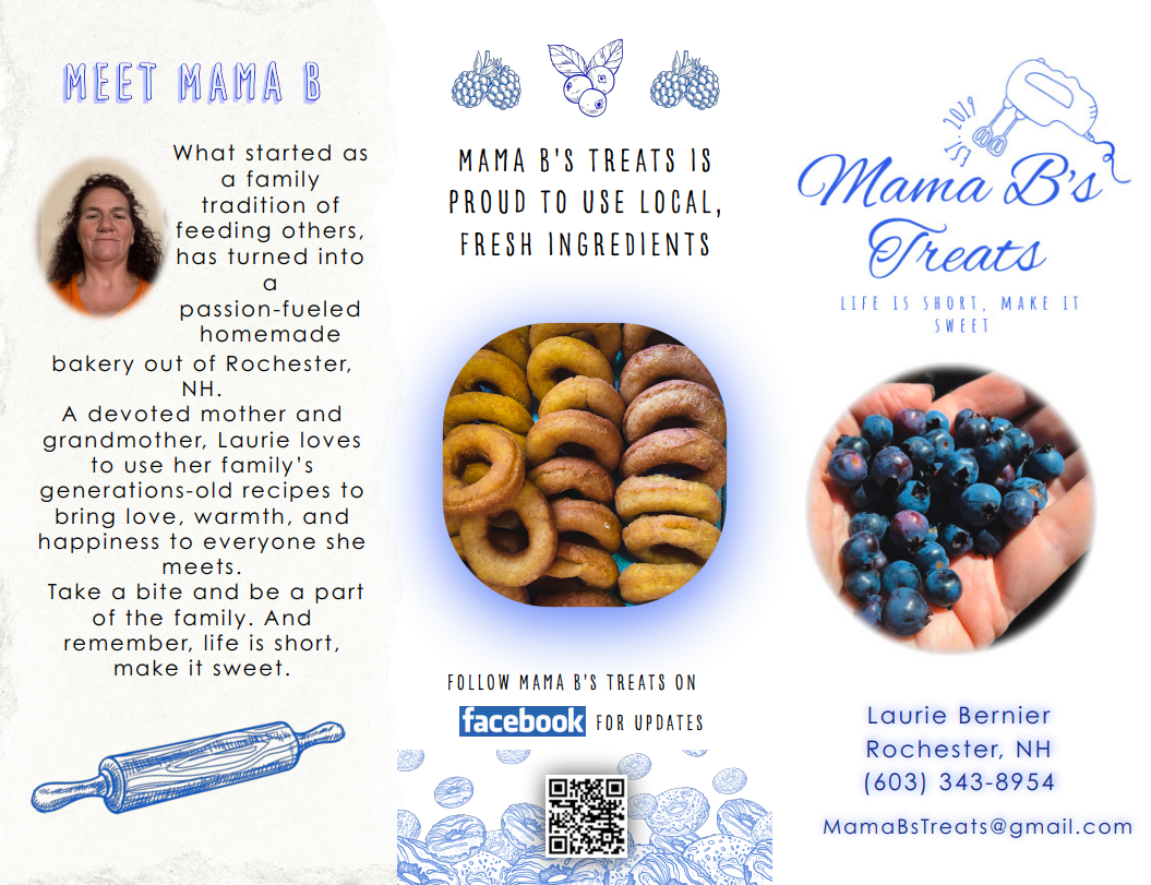 Mama B Brochure front