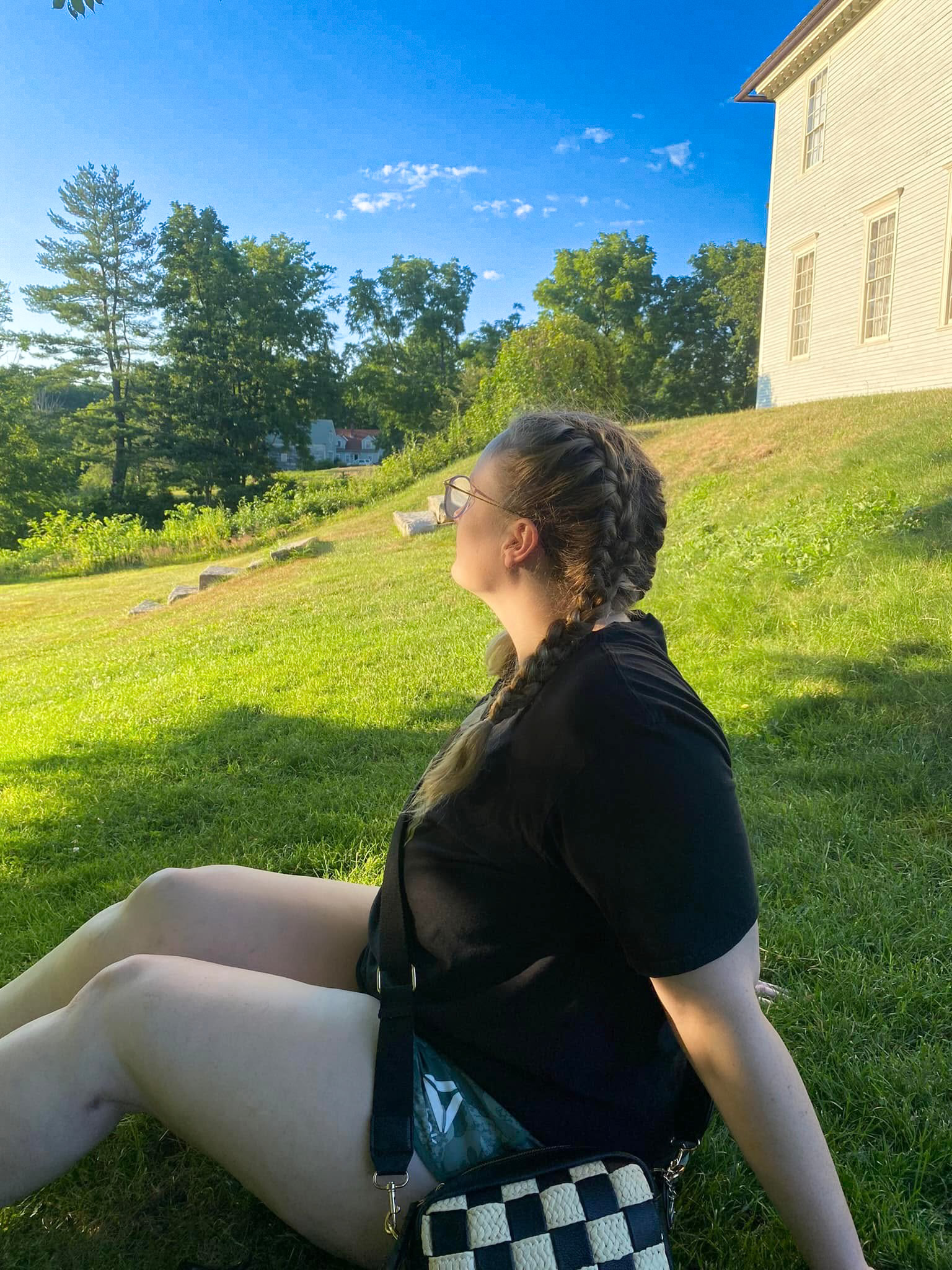 Woman on a hill